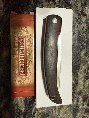 Rough Ryder Brown Wood Handle Slip Joint Folding Pocket Knife RR2700 - Image 1 of 4