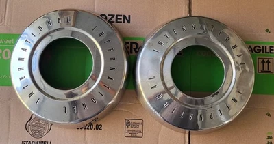 12" Dog Dish Hubcaps 1975 International Harvester 3/4 Ton 4x4 Truck - Image 1 of 4