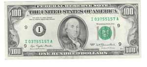 SERIES 1977 $100 MINNEAPOLIS NOTE (LOT M-60) - Picture 1 of 2