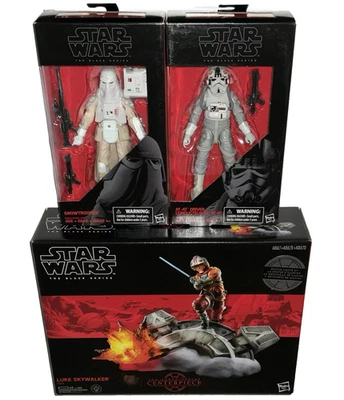 Star Wars Black Series LUKE SKYWALKER peça central e AT-AT DRIVER & SNOWTROOPER - Imagem 1 de 4