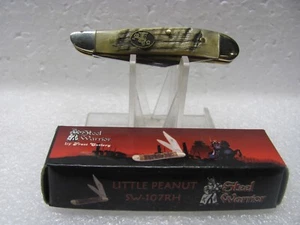 New in Box Steel Warrior Little Peanut with Ram Horn Handle - Picture 1 of 3