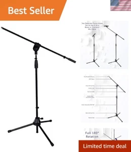 Tragbarer Mikrofonständer - 3/8" & 5/8" Adapter enthalten für vielseitigen Einsatz - Bild 1 von 11