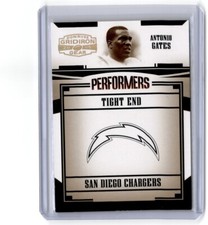 2005 Donruss Gridiron Gear Performers Gold Holofoil Antonio Gates 026/100 San