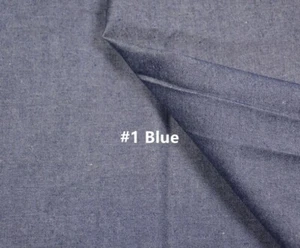 4.9oz Darkblue Cotton Raw Denim Material 58″ Light Weight Premium Jeans Fabric - Picture 1 of 3
