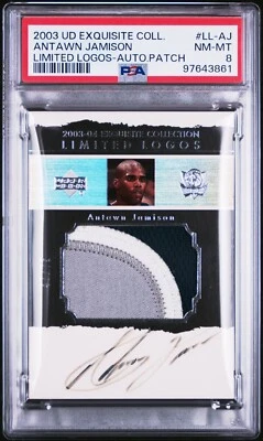 2003-04 EXQUISITE COLLECTION LIMITED LOGOS ANTAWN JAMISON PATCH AUTO /75 PSA 8 - Image 1 of 2