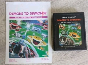 Demons To Diamonds With Manual Atari 2600 Vintage Cart Tested and Working - Picture 1 of 1