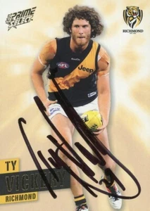 Signed 2013 Richmond Tigers AFL Select Prime Card - Ty Vickery - Foto 1 di 3