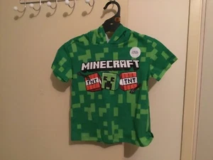 BOYS MINECRAFT HOODED TEE SIZE 5 - Picture 1 of 1