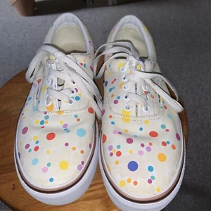 Vans era color changing UV ink size 10 ladies 8 1/2 men flower pattern polkadot - Picture 1 of 15
