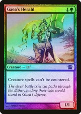 Gaea's Herald FOIL 8th Edition HEAVILY PLD Green Rare MAGIC MTG CARD ABUGames