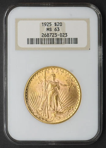 1925-P Saint Gaudens Fatty Holder NGC MS63 Gold Double Eagle - COINGIANTS Cover