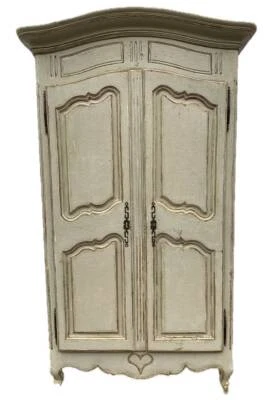 Armadio a due ante laccato Francia epoca XVIII secolo r2yy - Immagine 1 di 4