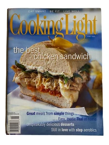 Cooking Light Magazine June 2001 The Best Chicken Sandwich Eat Smart Be Fit - Picture 1 of 1