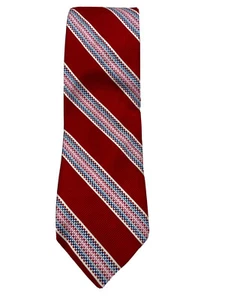 Faconnable Tie Necktie Silk 4th Of July Politics Dress Menswear VTG Candy Stripe - Picture 1 of 9