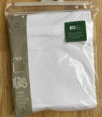 Thermal Best Mangas Cortas Niño/Niña 2-3 Años Matalan 2 In PAC Precio de venta sugerido por el fabricante £5,50 Foto 1 de 3