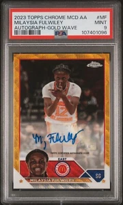 Milaysia Fulwiley Topps Chrome McD's A/A Gold Wave Autograph /50 PSA 9 Pop 4 - Bild 1 von 2