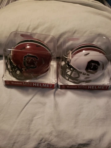 Riddell Speed Mini Replica Helmet South Carolina GameCocks Maroon and White New Cover