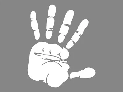 IMPRESIÓN A MANO Palm Halloween Scary Vinilo Calcomanía Impermeable Coche Pegatina Espeluznante  Foto 1 de 3