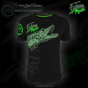 T-shirt Hotspot Design Fishing Mania "Pike" "size XXL" - Photo 1/1