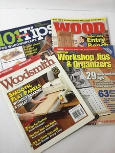 Popular Woodworking Magazine Lot Of 4 Woodsmith 2013 2014 Wood Tips Books Tools - Picture 1 of 6