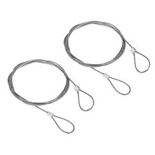 Stainless Steel Cable, 2 Pack PVC Coated 1/25" Wire Rope for Deck Railing 3.3ft