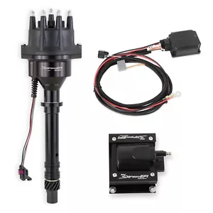 HOLLEY ЕFI HYPERSPARK 2 IGNITION MASTER KIT, BOX COIL DISTRIBUTOR BLACK, SBC/BBC - Bild 1 von 1