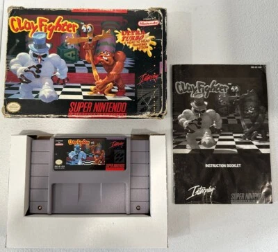 CLAY FIGHTER - SUPER NINTENDO SNES - COMPLETO EN CAJA *PROBADO Y FUNCIONANDO* Foto 1 de 4