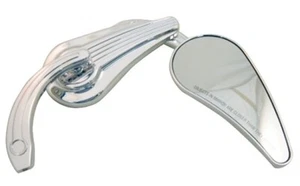 Espejos retrovisores con aletas cromadas para Harley Chopper Bobber Softail FXR Dyna Sportster 47020 - Imagen 1 de 1
