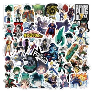 50 Stück My Hero Academia Sticker Anime Set Sticker Katsuki Eijiro Shoto Ochaco - Bild 1 von 8
