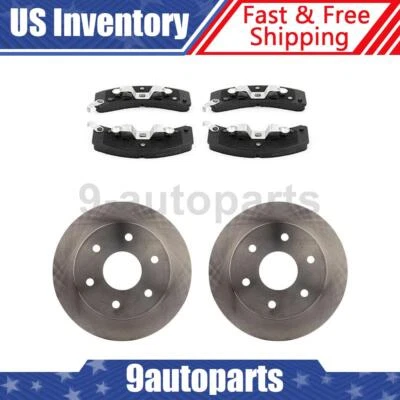 Rotores de disco delanteros + pastillas de freno para 1988 1989 1990 1991 GMC K1500 Foto 1 de 4