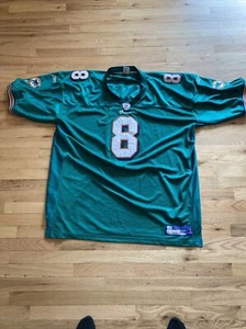 Mens Reebox NFL On Field Equipment Jersey  Culpepper #8 Miami Dolphins Size 60 - Picture 1 of 8