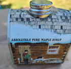 Vintage Original Absolutely Pure Maple Syrup Cabin Tin Mt Rogers Vol. Fire Empty