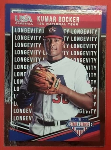 🔥🔥🔥KUMAR ROCKER🔥🔥🔥2018 Panini USA Stars & Stripes Baseball🔥*LONGEVITY*🔥 - Bild 1 von 8