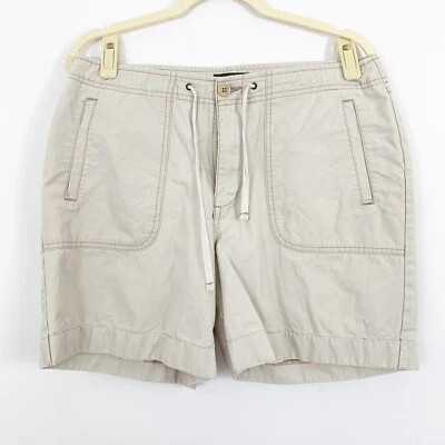 Mountain Lake Khaki Shorts Size 10 Drawstring Waist Pockets 100% cotton - Image 1 of 4