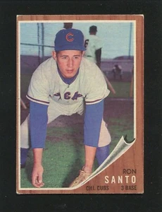 #170 RON SANTO, Cubs - 1962 Topps: EX, o/c, good gloss 241528e - Picture 1 of 3