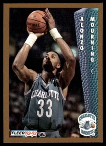 1992-93 Fleer Alonzo Mourning Rookie #311 - Picture 1 of 2