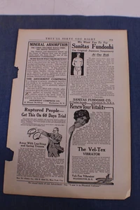 1914 VINTAGE QUACKERY AD VEL-TEX WATER POWER VIBRATOR - Picture 1 of 1
