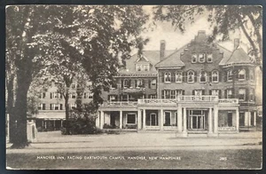RAR! Alte Postkarte Hanover Inn New Hampshire mit Blick auf Dartmouth Campus NH - Bild 1 von 5