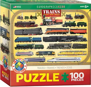 Eurographics Jigsaw Puzzle Trains Smart Kids Collection 100 Pieces - Picture 1 of 2