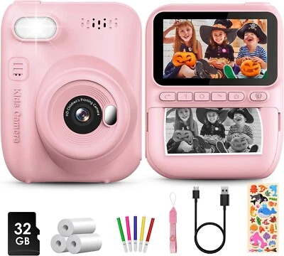 Fotoapparat Fotografie Snapshot Kinder 1080P HD SD 32GB Pink Kamera yuao - Bild 1 von 4