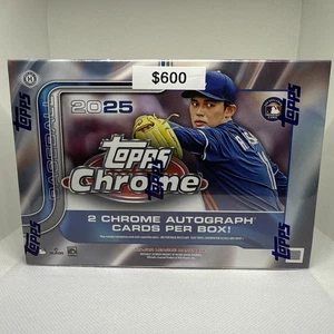 2025 Topps Chrome Breakers Delight Baseball Factory Sealed Hobby Box - Picture 1 of 6