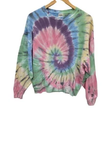 Victoria's Secret Damen-Sweatshirt pink Rundhalsausschnitt Batik Größe Small pastellfarben - Bild 1 von 9