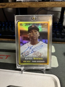 2024 Topps Archives Rafael Devers Auto Gold /50 Fan Faves Red Sox Giants A003 - Bild 1 von 2