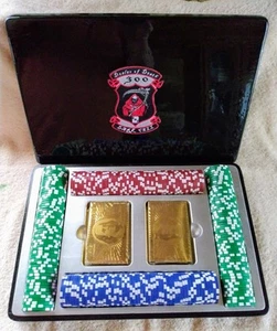 Dealer Of Death Sparkling Ace Of Spades Black Poker Set - Picture 1 of 8