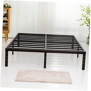 Queen Size Bed Frame, 3500lbs Heavy Duty Metal Platform with Steel Slats  - Picture 1 of 8