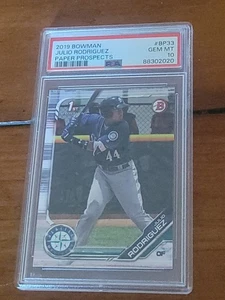 Julio Rodriguez 2019 Bowman 1st #BP-33 Rookie PSA 10 Gem Mint - Picture 1 of 2