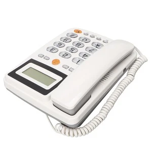 Przewodowy telefon stacjonarny Identyfikator dzwoniącego Wzmocniony HD Zestaw głośnomówiący Połączenie Regulowany B CB - Zdjęcie 1 z 23