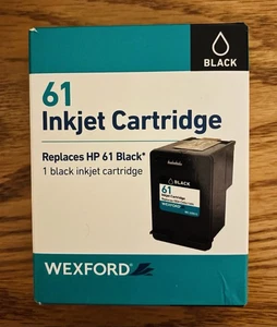 Cartucho de inyección de tinta Wexford Black Ink HP 61 nuevo en caja ~ HP Rich Black - Imagen 1 de 6