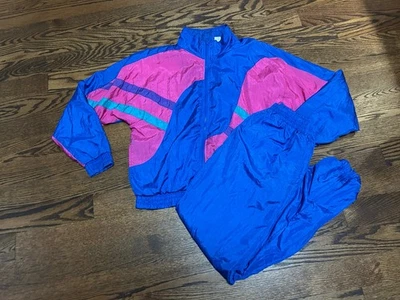 Traje de chándal Longstreet vintage para mujer pequeño púrpura bloque cortavientos Foto 1 de 4