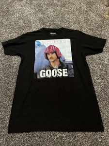 New Top Gun Talk to Me Goose Size Medium Black T- Shirt Size  Men’s Medium 38-40 - Picture 1 of 4